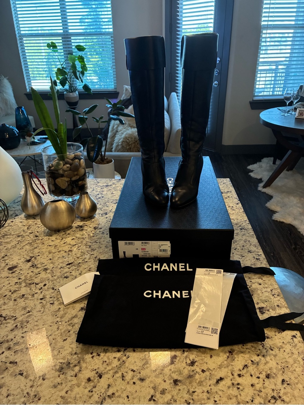 Chanel High Boots With Fold Over At The Top